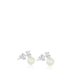Pendientes de plata y perlas cultivadas Puppies