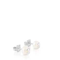 Pendientes de plata y perlas TOUS Bear