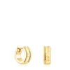 Pendientes doble aro con baño de oro 18 kt sobre plata TOUS Fellow