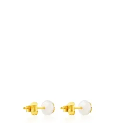 Pendientes en oro y perla cultivada Bear