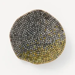 Pendientes grandes ATELIER Nenufar de oro y diamantes amarillos