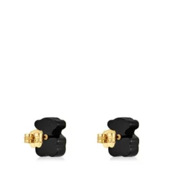 Pendientes oso de oro y ónix TOUS 1950