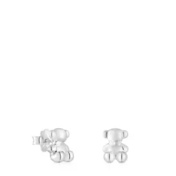 Pendientes oso de plata 10 mm Bold Bear