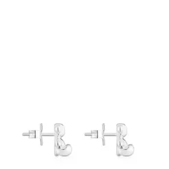 Pendientes oso de plata 10 mm Bold Bear