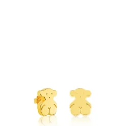 Pendientes pequeños de oro motivo oso Sweet Dolls