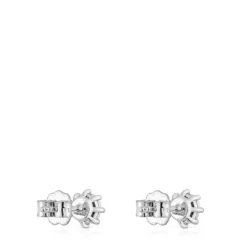 Pendientes pequeños de oro blanco y diamantes 0,30 ct Les Classiques