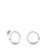 Pendientes pequeños de plata Hold