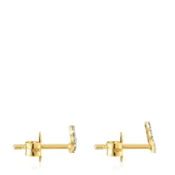 Pendientes tira de oro y diamantes 0,08 ct Les Classiques
