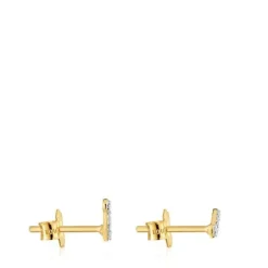 Pendientes tira de oro y diamantes 0,09 ct Les Classiques