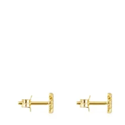 Pendientes trébol de oro y diamantes TOUS Good Vibes