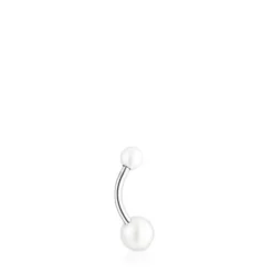 Piercing de ombligo TOUS Pearl de acero y perlas