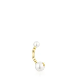 Piercing de ombligo TOUS Pearl de oro y perlas