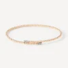 Pulsera abierta de oro con diamantes TOUS ATELIER