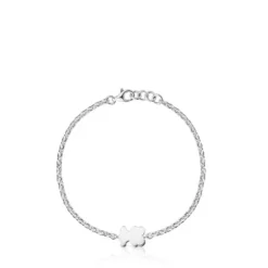 Pulsera cadena de plata y motivo oso Sweet Dolls
