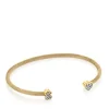 Pulsera con baño de oro 18 kt sobre plata y diamantes Nocturne