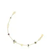 Pulsera con baño de oro 18 kt sobre plata y gemas Teddy Bear