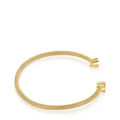 Pulsera con baño de oro 18 kt sobre plata y diamantes Nocturne