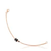 Pulsera con baño de oro rosa 18 kt sobre plata Erma