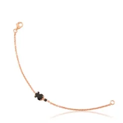 Pulsera con baño de oro rosa 18 kt sobre plata Erma