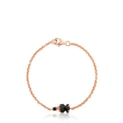 Pulsera con baño de oro rosa 18 kt sobre plata Erma