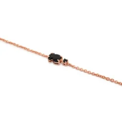 Pulsera con baño de oro rosa 18 kt sobre plata Erma