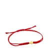 Pulsera cruz de cordón en color rojo y oro Sweet Dolls XXS