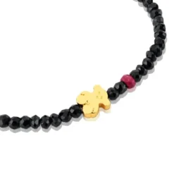 Pulsera de oro con espinelas y rubí tratado Sweet Dolls