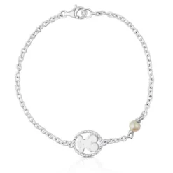 Pulsera de plata con perla cultivada Camee