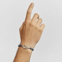Pulsera de plata y cordón TOUS MANIFESTO