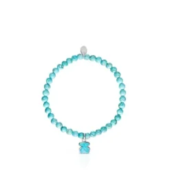 Pulsera de plata y magnesitas TOUS Icon Color