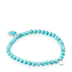 Pulsera de plata y magnesitas TOUS Icon Color
