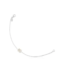 Pulsera de plata y nácar facetado TOUS Color