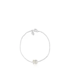 Pulsera de plata y nácar facetado TOUS Color