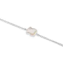 Pulsera de plata y nácar facetado TOUS Color