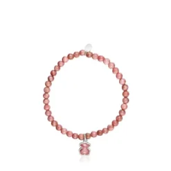 Pulsera de plata y rodonita TOUS Icon Color