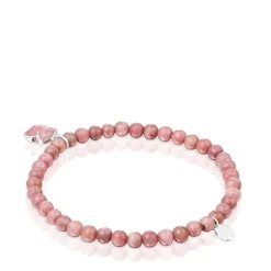 Pulsera de plata y rodonita TOUS Icon Color