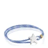 Pulsera elástica azul con estrella de plata Sweet Dolls