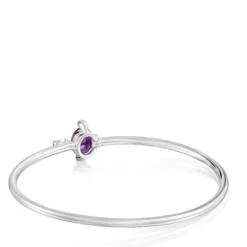 Pulsera esclava de plata y zafiro lila creado en laboratorio TOUS Color LGG