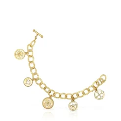 Pulsera medallas con baño de oro 18 kt sobre plata Tamara Falcó X TOUS