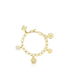 Pulsera medallas con baño de oro 18 kt sobre plata Tamara Falcó X TOUS