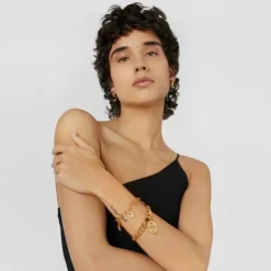 Pulsera medallas con baño de oro 18 kt sobre plata Tamara Falcó X TOUS