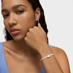Pulsera oso de plata Mesh