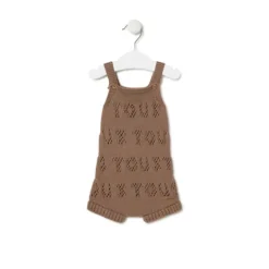 Ranita de punto de bebé Tricot logo TOUS beige
