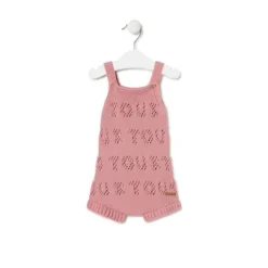 Ranita de punto de bebé Tricot logo TOUS rosa