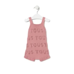 Ranita de punto de bebé Tricot logo TOUS rosa