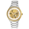 Reloj analógico con acero IPG dorado y brazalete de acero Karat Round