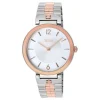 Reloj analógico con brazalete de acero y acero IPRG rosado S-Band