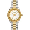 Reloj analógico con brazalete de acero y acero IPG dorado TOUS T-Bear Kdt