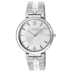 Reloj analógico con brazalete de acero S-Band