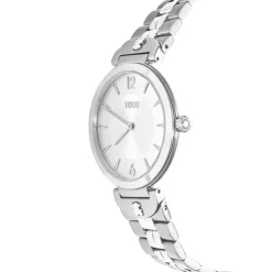 Reloj analógico con brazalete de acero S-Band